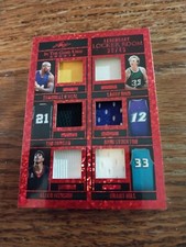 2022 Leaf In The Game Used Legendary Locker Room Shaq,Bird,Iverson,Duncan,Hill