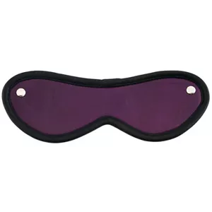 Rouge Garments lila Leder flexible Augenbinde Maske mit Gummizug - Bild 1 von 2