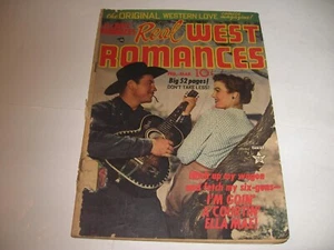 Real West Romances #6 Feb. '50 "True Life Ranch Romances" Edad de Oro - Imagen 1 de 1