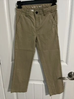 Old Navy Boys straight Leg khaki pants Size 10 plain Front - Image 1 of 3