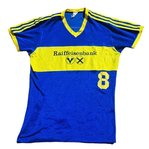 Adidas Vintage Fußball Tshirt 80S Boca Style Made in Germany West Gr.L Kleid M - Bild 1 von 8