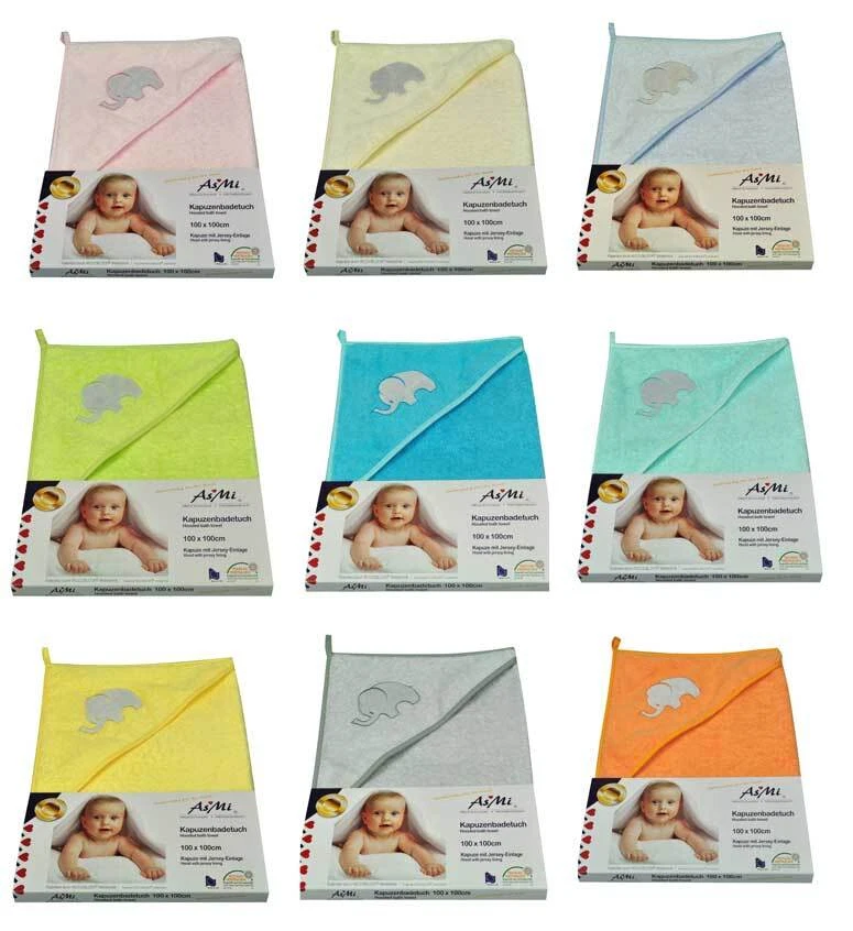 ASMi® XL-Badetuch Elefant mit Kapuze - Kapuzenbadetuch Baby Badetuch NEU OVP