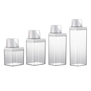 Sealed Detergent Dispenser with Measuring Cup Practical Power Storage Container - Picture 1 of 12