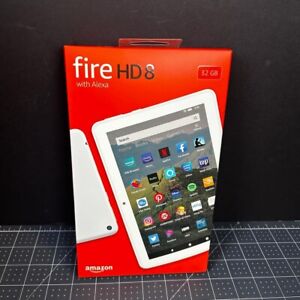 (Open Box) Amazon Fire HD 8 32GB Tablet Alexa Wi-Fi 8 Inch 2020 10th Gen - WHITE
