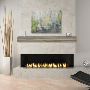 Pearl Mantels Acacia 48" Shelf or Fireplace Mantel Shelf with Weathered Finish - Picture 1 of 12