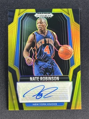 2024-25 Panini Prizm Black Nate Robinson #SIG-NAT Gold Prizm Signatures Auto /10 - Image 1 of 2