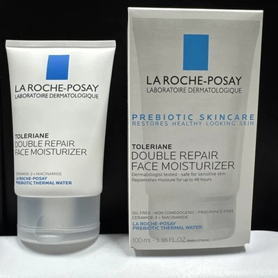 La Roche-Posay Toleriane Hidratante Facial Duplo Reparador 3,38floz (100ml) Expira em 28/07 - Imagem 1 de 4