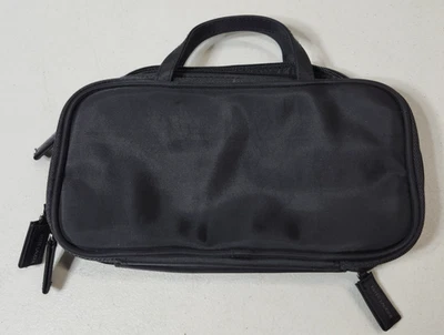 Vintage Estee Lauder Women's Black Cosmetic Makeup Bag With Handles - Image 1 of 4