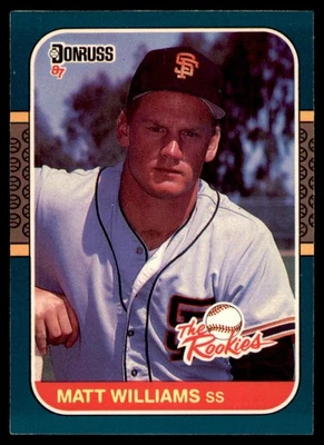 1987 Donruss The Rookies #45 Matt Williams RC - Image 1 of 2