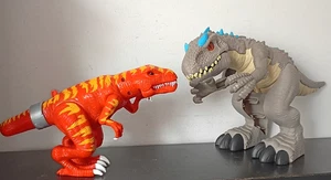 Imaginext Jurassic Park World Indominus Rex and Roaring Allosaurus Dinosaurs - Picture 1 of 3