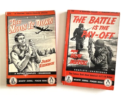 (2 ) Wartime Paperbacks, Penguin - The Moon Is Down & The Battle Is the Pay-Off - Image 1 of 4