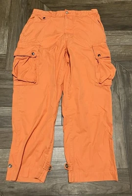 复古 90 年代 Polo Ralph Lauren 军用工装裤宽松棉标签 34x34 — 第 1/4 张图片