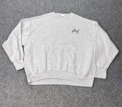 Moletom Vintage Novo Masculino 2XL Cinza Gola Redonda Patos Aves Aquáticas Feito nos EUA Anos 90 - Imagem 1 de 4