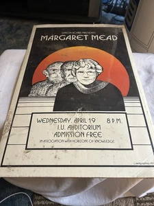 Margret Mead Posterboard Indiana University Auditorium Kulturanthropologie 70er - Bild 1 von 3