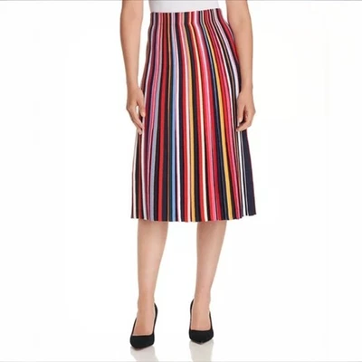 Falda midi a rayas Tory Burch Ellis Foto 1 de 4