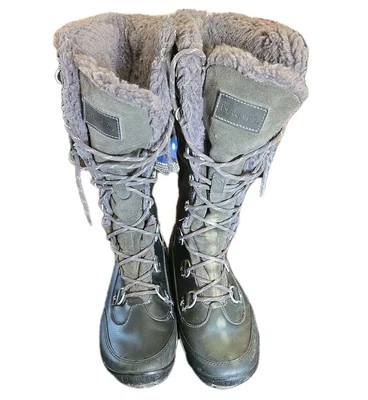 Bearpaw Women's Isabella Boots US 10 Midcalf Sheep Fur Lined Gray Quilted Winter - Image 1 of 4