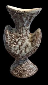 Vase forme libre signé de Arlette Roux céramique vallauris année 1960's - Foto 1 di 17