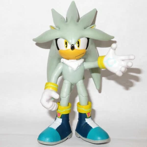 2022 4" SILVER THE HEDGEHOG SONIC JAKKS PACIFIC FIGURE TOY SEGA JOINTED RARE - Picture 1 of 8
