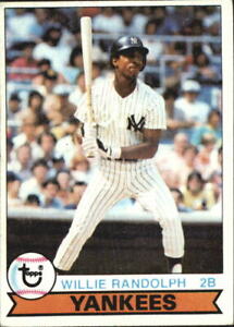 1979 Topps New York Yankees Baseball Card #250 Willie Randolph - VG