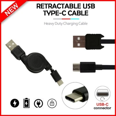 B2G1 USB Type-C Charger Retract FAST Cable for Phone Motorola Moto G/ G64 / G04s - Image 1 of 4