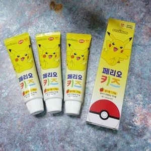 Pikachu Perio Kids Strawberry Flavored Permanent Toothpaste 3 Piece Set - Picture 1 of 12