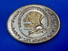 North American Hunting Club Belt Buckle of Life Member Eagle Rifle Emblem