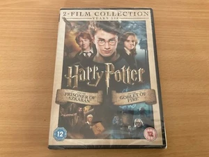 Harry Potter Prisoner of Azkaban + Goblet of Fire DVD New & Sealed Two Movies - Picture 1 of 3