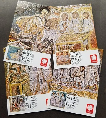 [SJ] Vatican 40th The Founding Of Caritas Internationalis 1990 (maxicard) - Image 1 of 4