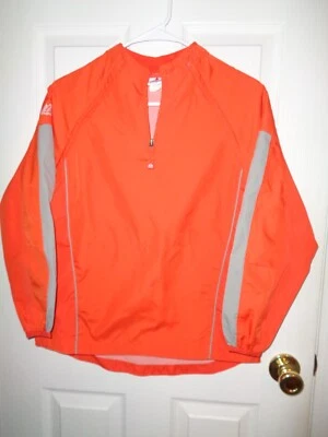Majestic Youth M Cool Base Chaqueta Pullover Mangas con Cremallera Naranja Atlético Foto 1 de 4