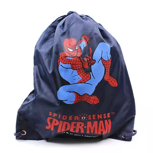 Bolsa Pe SPORTS Mochila Spiderman Marvel para Niños Colegio Cordón Viaje Azul - Imagen 1 de 6