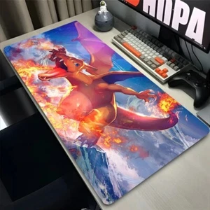 Pokémon PC Keyboard Deskmat Mousepad TCG Locked Edge Playmat 60cm x 30cm - Picture 1 of 5
