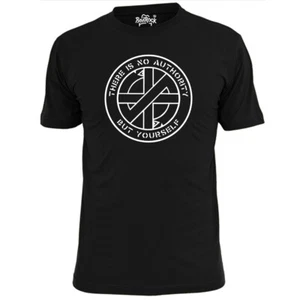 Mens Crass There is No Authority Punk T Shirt Anarchy - Picture 1 of 2