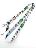 10pcs Japanese anime Neck Strap Lanyard Key chain Phone Card Badge Holder M17