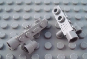 LEGO Lot of 2 Light Gray Minifigure Space Guns with Side Sight - Picture 1 of 1