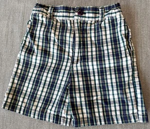 VTG 1999 90s GYMBOREE GYMSPORT Junior Champ Plaid Croquet Golf Shorts L 4 5 Yrs - Picture 1 of 4