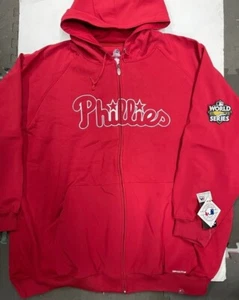 PHILADELPHIA PHILLIES 2022 WORLD SERIES MENS MAJESTIC HOODY JACKET NEW 5X T 6X - Picture 1 of 4