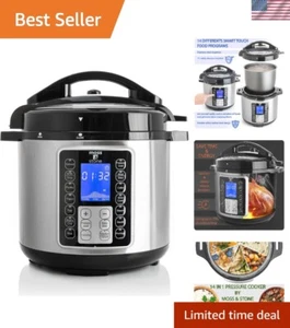 Energy-Efficient 6 Quart Electric Multi-Cooker with LCD and Easy Clean Design - Picture 1 of 9
