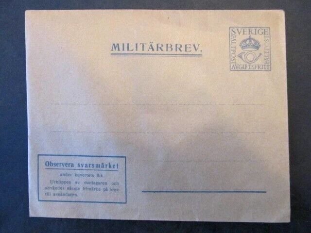 SUECIA, PUESTO DE CAMPAÑA MILITAR ESTACIONARIO, SIN USAR Foto 1 de 3