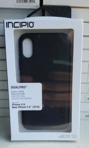 Incipio DualPro Case for iPhone X / Xs - Black - IPH-1629-BLK / IPH-1776-BLK - Picture 1 of 6