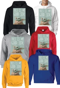 THIS IS MY GOOD SIDE CASUAL Yodha süßer PULLOVER HOODIE DAMEN HERREN KINDER UNISEX - Bild 1 von 11