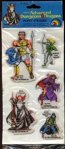 DUNGEONS & DRAGONS PUFFY STICKERS SEALED Set D&D TSR Monster Manual Transfers C - Picture 1 of 2