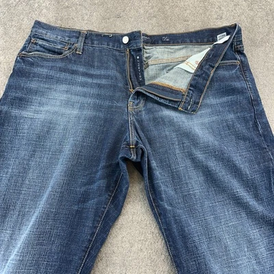 Pantalones de mezclilla Lucky Brand 367 para hombre 40x30 azul lavado oscuro pierna recta corte bota Foto 1 de 4