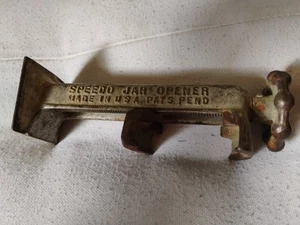 Vintage Gusseisen ** SPEEDO Glasöffner ** Central States Mfg. Co. St. Louis MO - Bild 1 von 4