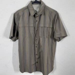 Merrell Adult Mens S Optiwick UPF 50+ Green Vented Fishing Shirt Short Sleeve - Picture 1 of 8