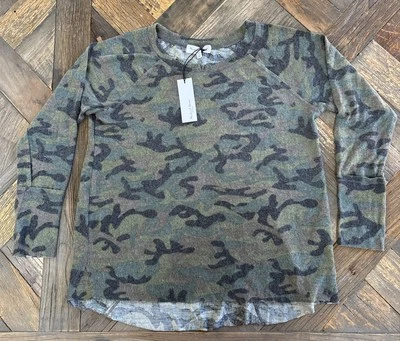Michael Stars Shirt Madison Brushed Camo Soft Fleece Long Sleeve Size SP NEW - Изображение 1 из 4