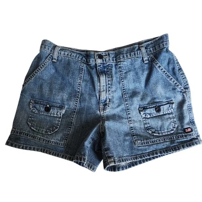 Vintage Y2K Polo Jeans Company Shorts Women's 10 New Dunne Shorts 90s - Image 1 of 4