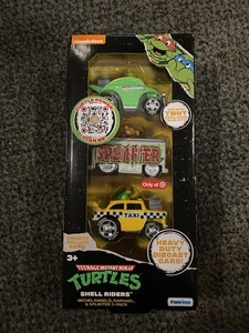 NEW TEENAGE MUTANT NINJA TURTLES NICKELODEON SHELL RIDERS DIECAST SEALED - Picture 1 of 7