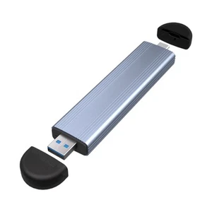 M.2 SSD-Gehäuse M.2 auf USB 3.1 Gen 2 10 Gbit/S Dual Interface Inline NGFF/2929 - Afbeelding 1 van 8