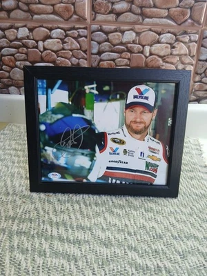Dale Earnhardt Jr.  PSA Authentic 8x10 AUTOGRAPHED Framed - Image 1 of 4