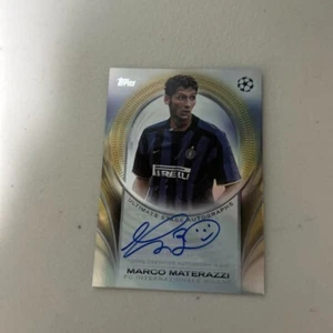 Marco Materazzi Sign Ultimate Stage Autograp Card from TOPPS UEFA CLUB 2024/25 - Picture 1 of 2